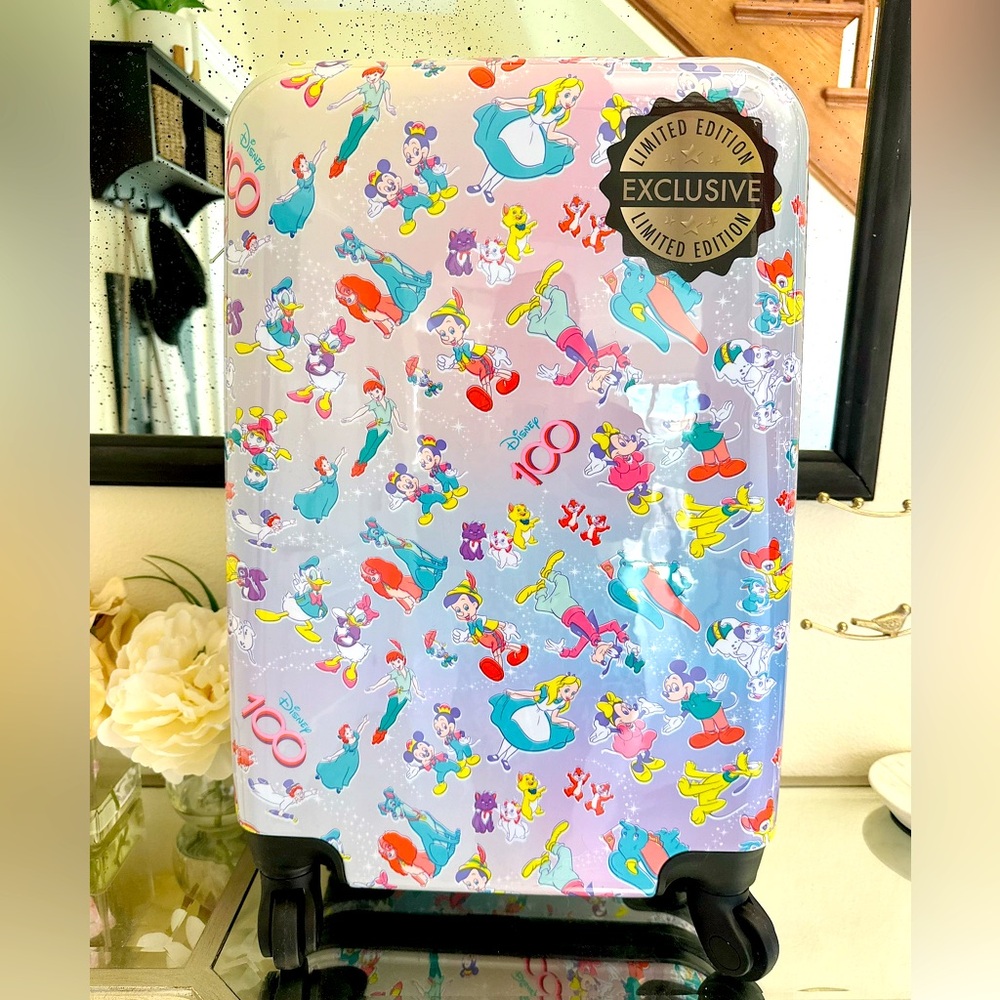 BIOWORLD - Disney 100 Years Characters Limited Edition 20” Carry-on Luggage